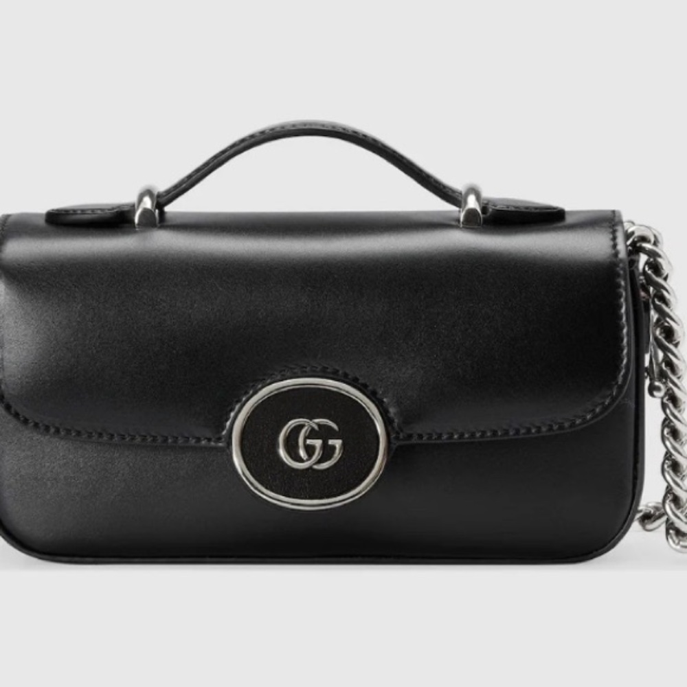 Gucci Black Mini Bag with Silver Accents